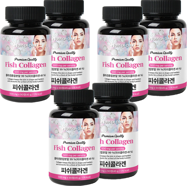 뉴트리디데이 프리미엄 피쉬 콜라겐 타블렛, 90정, 6개