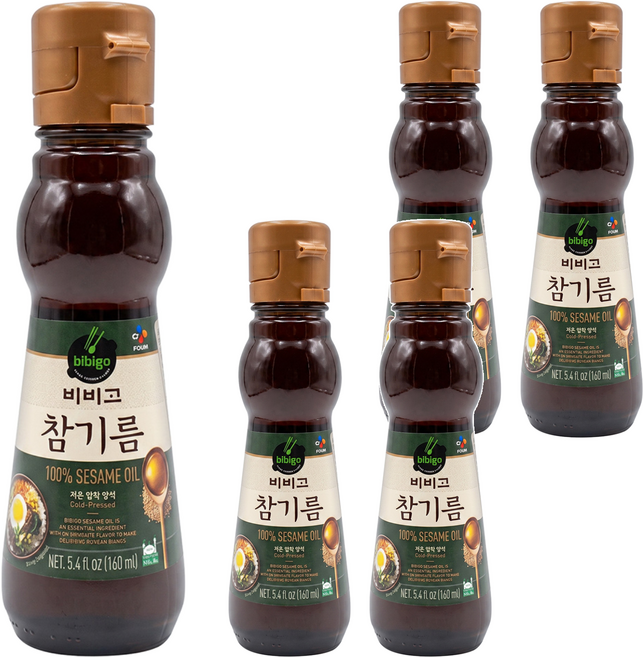 CJ bibigo 芝麻油, 160ml, 5罐