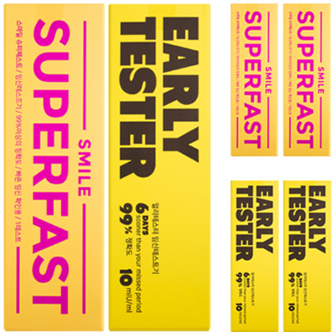 스마일랩 슈퍼패스트 + 얼리테스터 임신테스트기 2종세트, 3개