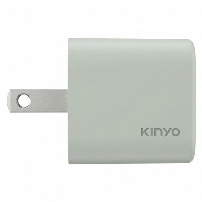 Kinyo 20W Dual Port GaN 充電器 PD Fast Charging Mini 110-240V 淺綠色