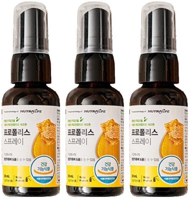 뉴트라라이프 프로폴리스 스프레이, 30ml, 3개