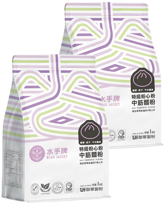 聯華製粉 BLUE JACKET 水手牌 特級粉心粉中筋麵粉