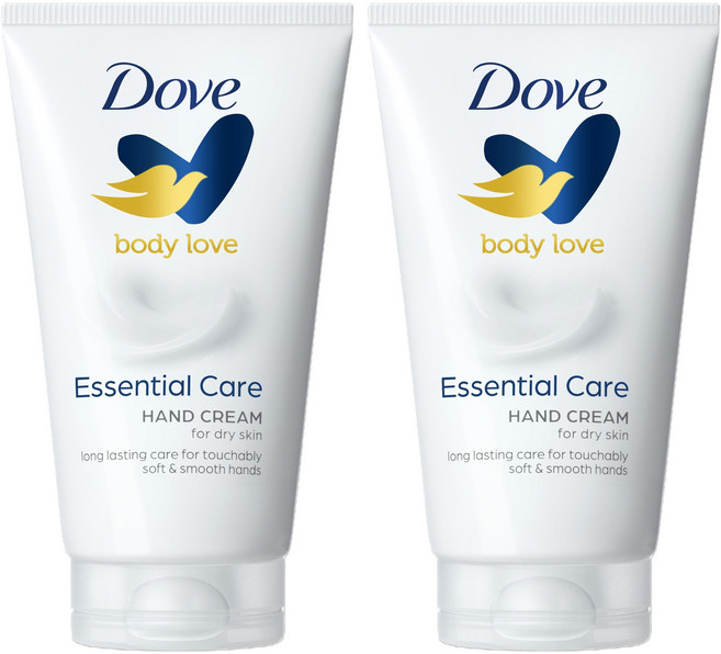 도브 바디러브 에센셜 케어 핸드크림, 2개, 75ml