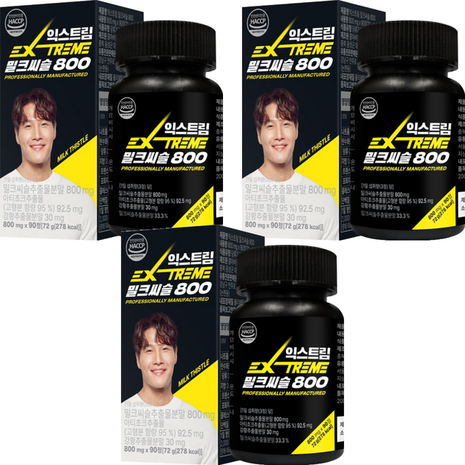 익스트림 밀크씨슬 800, 90정, 3개