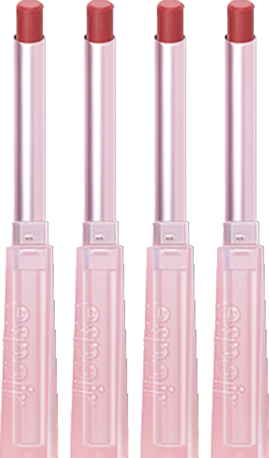 에스쁘아 더슬릭 크림매트 립스틱, 6호 로지비비, 0.9g, 4개