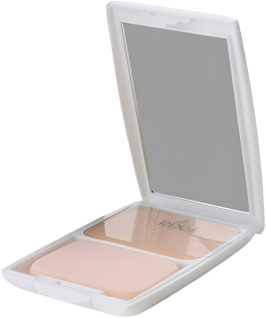 PIXY 防曬美白兩用粉餅 無瑕服貼配方 SPF30 PA+++ 04, 12.2g, 1個, 象牙色