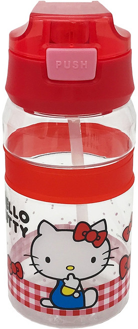 Sanrio 三麗鷗 Hello Kitty大口直飲手提水壺, 紅色, 550ml, 1個