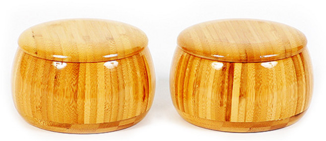 벧엘 스포츠 고급 대나무 바둑알통 2p, 2개