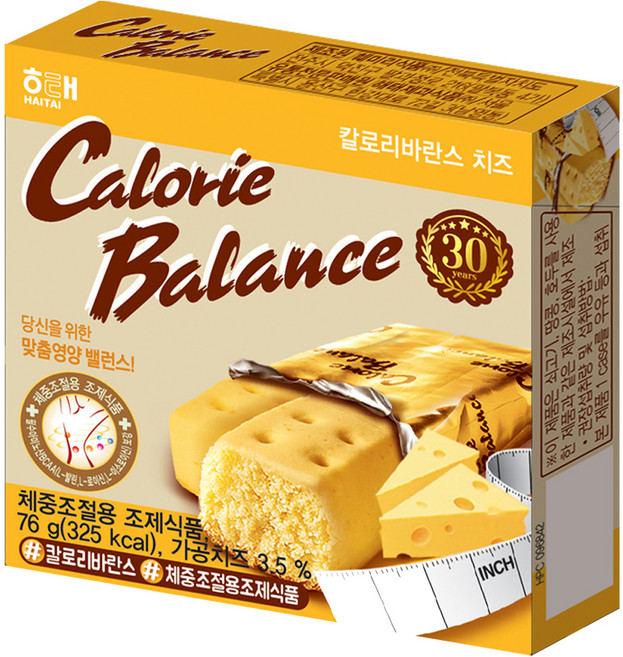 해태제과 칼로리발란스 치즈맛, 76g, 1개