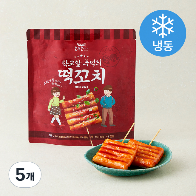 화목한가 학교앞 추억의 떡꼬치 (냉동), 360g, 5개
