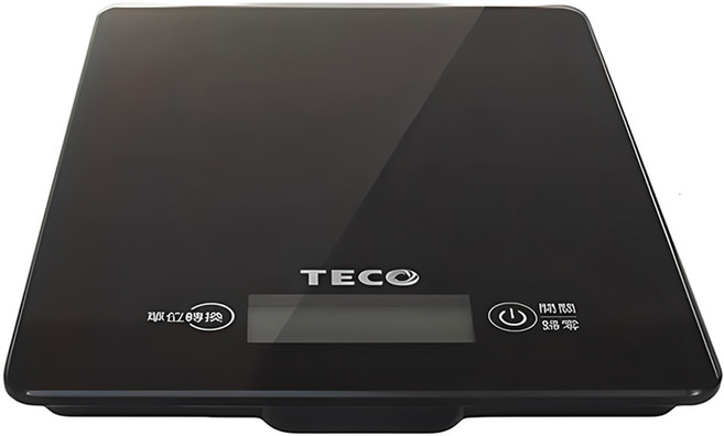 TECO 東元 數位食物秤, 3kg, XYFWT701, Black