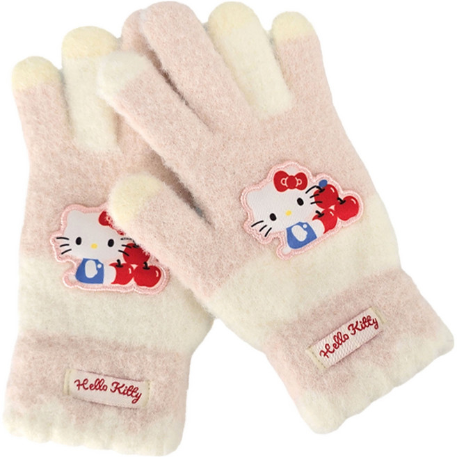 헬로키티 산리오 크림 소프트니트 장갑 OGHKG30241