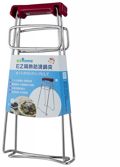 ezHome 家庭生活的達人 EZ隔熱防燙鍋夾, 紅色, 1個