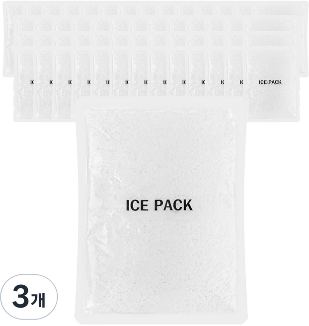 코멧 아이스팩 중형 15x20, 3개, 54개입