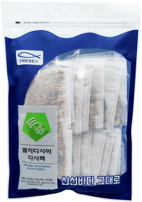 프레씨 멸치 다시마다시팩 15g*20팩, 300g, 1개