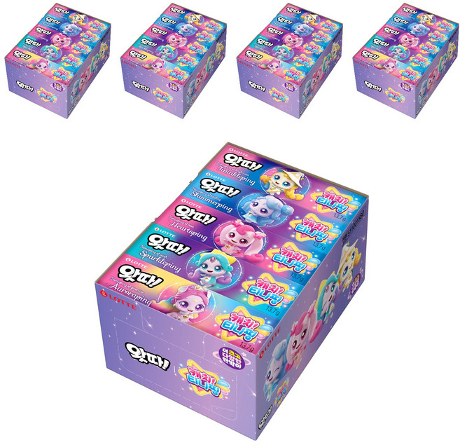 롯데웰푸드 왓따 판박이 캐치 티니핑, 5개, 342.5g