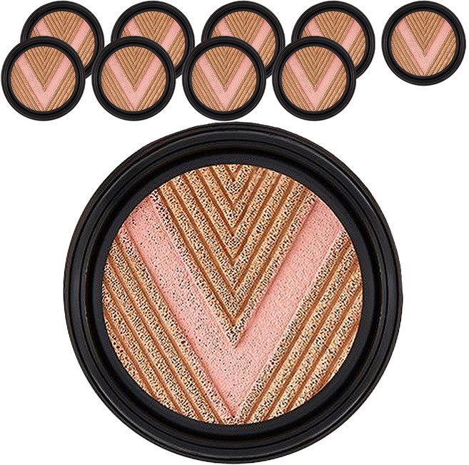 끌레드벨 글로우파워 리프트 브이 쿠션 파운데이션 리필 13g, 21호, 10개