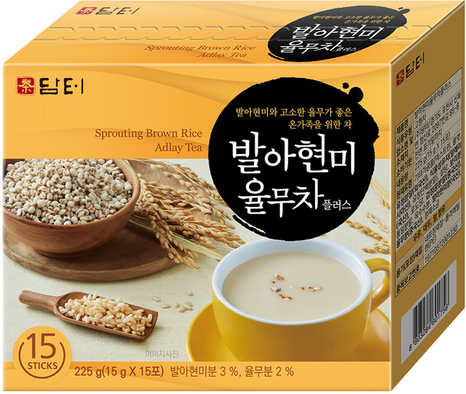 담터 발아 현미 율무차 플러스, 15g, 15개입, 1개