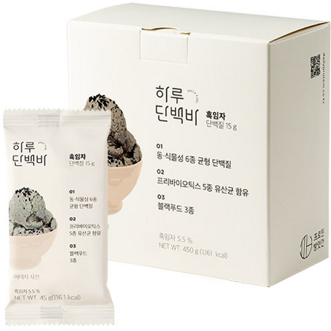 프로틴방앗간 하루단백질바 흑임자, 450g, 1개