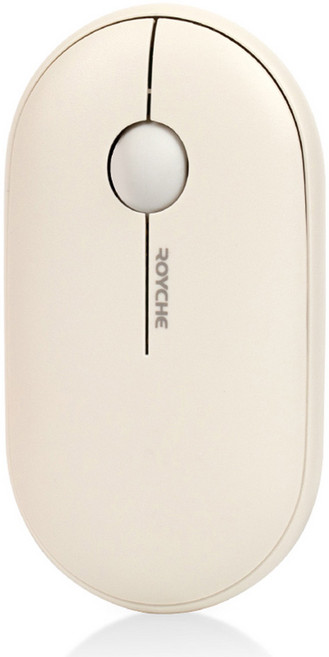 로이체 무소음 무선 마우스, 베이지, RX-620