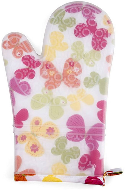 minono 米諾諾 矽膠雙層隔熱手套 138406 29 x 18 x 1cm, 顏色隨機, 1個