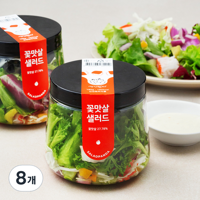 세끼판다 꽃맛살 샐러드, 180g, 8개