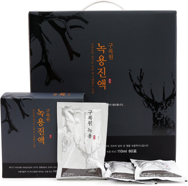 구록원 녹용진액 상중하대 건강즙, 60개, 110ml