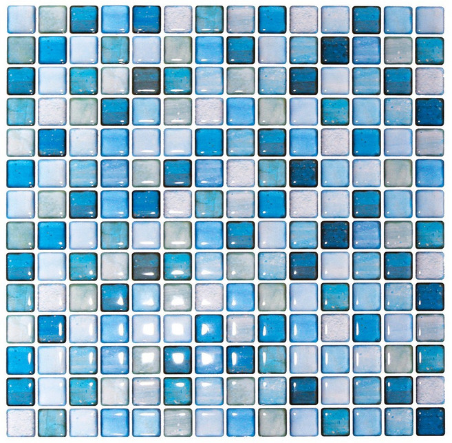 유니디자인 보스타일 모자이크 시트지, 앤블루, 라지(31 x 31 cm)