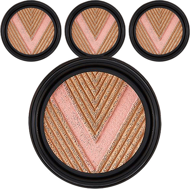 끌레드벨 글로우파워 리프트 브이 쿠션 파운데이션 리필 13g, 21호, 4개