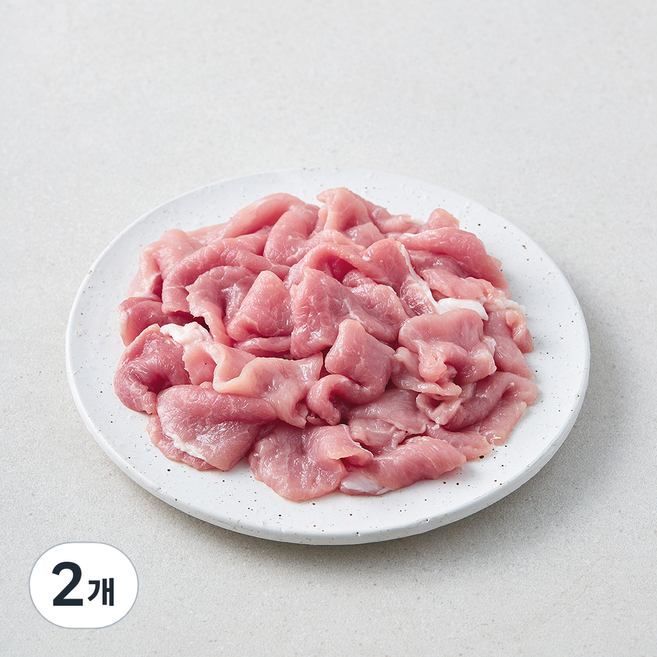 몬트락 무항생제 인증 제주 돼지 뒷다리살 불고기용 (냉장), 2개, 500g