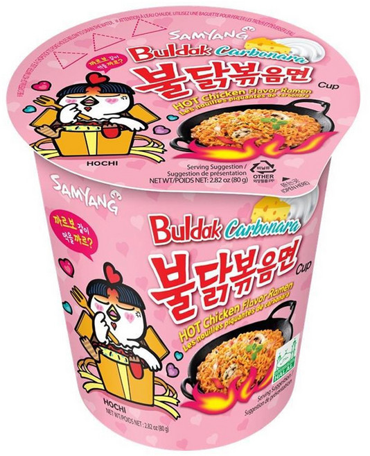 Buldak Ramen 奶油白醬火辣雞肉風味鐵板炒麵 80g, 1入