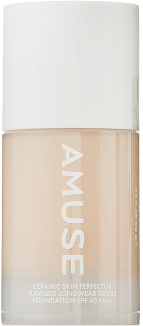 Amuse Makeup 陶瓷肌完美粉底液 30mL SPF40 PA++, 1個, 1.5 自然色