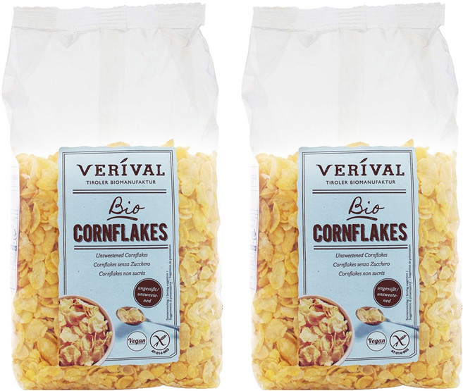 베리발 무가당 유기농 콘플레이크, 250g, 2개