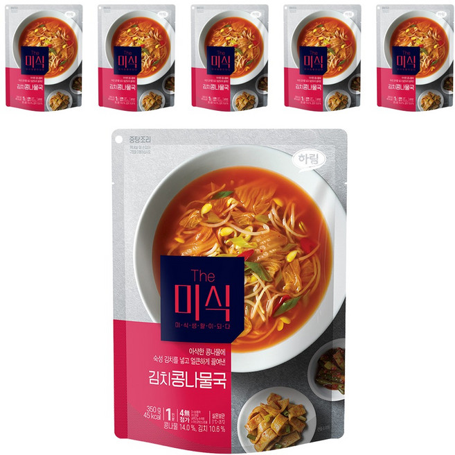 더미식 김치콩나물국, 350g, 6개