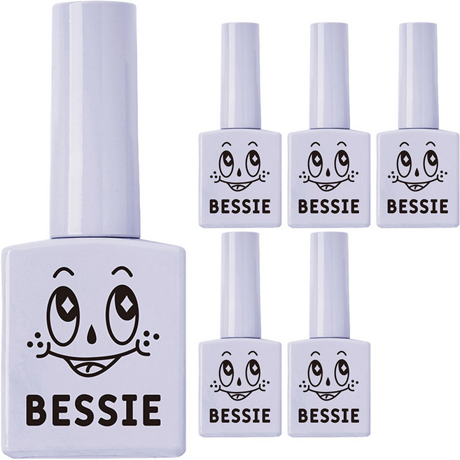 BESSIE 컬러 젤, V01 살포시 바이올렛, 11ml, 6개