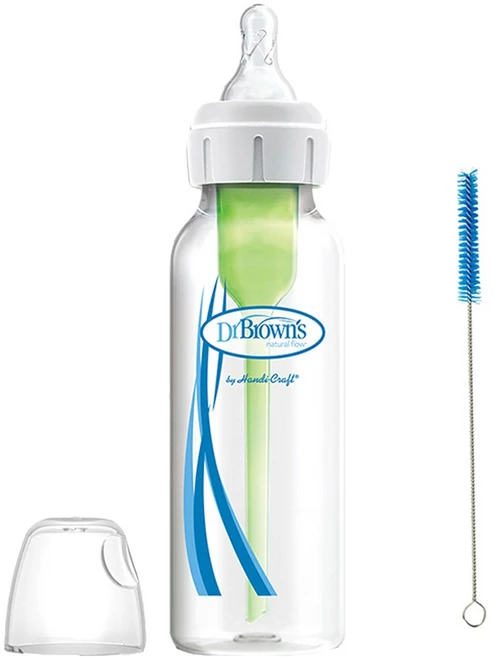 닥터브라운 내로우넥 옵션스플러스 PP젖병, 혼합 색상, 250ml, 1개 - 쿠팡