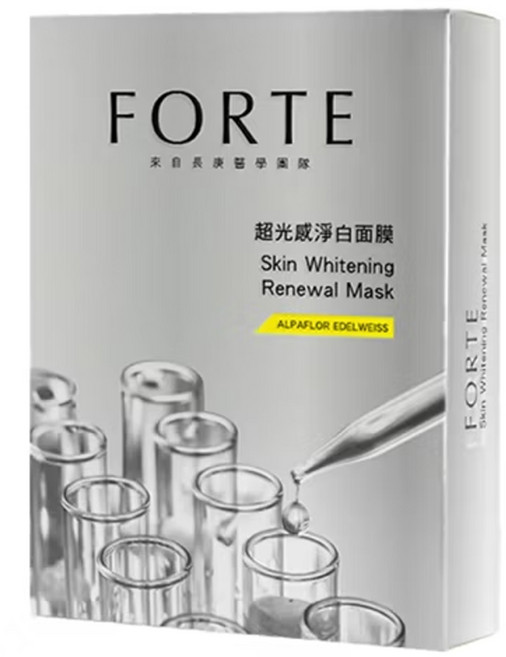 台塑生醫 FORTE 超光感淨白面膜, 5片, 1盒