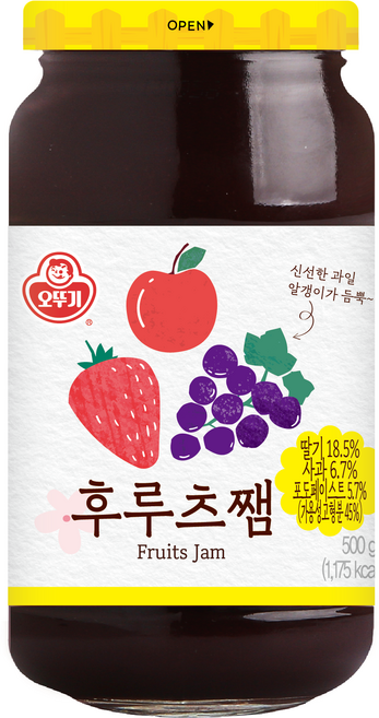 오뚜기 후르츠쨈, 500g, 1개