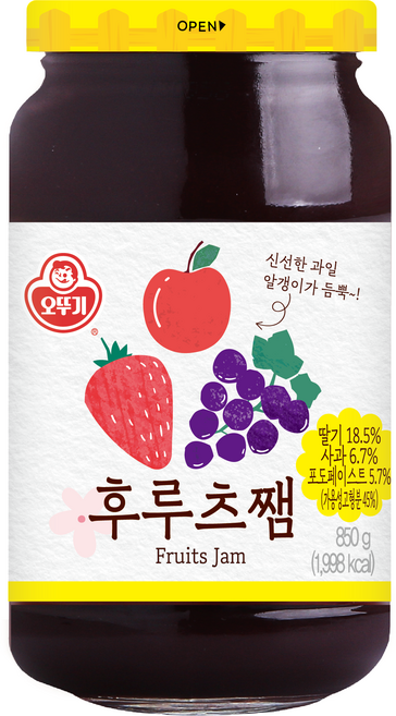 오뚜기 후르츠쨈, 850g, 1개