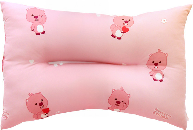 Nara Home Deco Zanmang Loopy 可愛愛心 護頸枕, 1個, 粉色