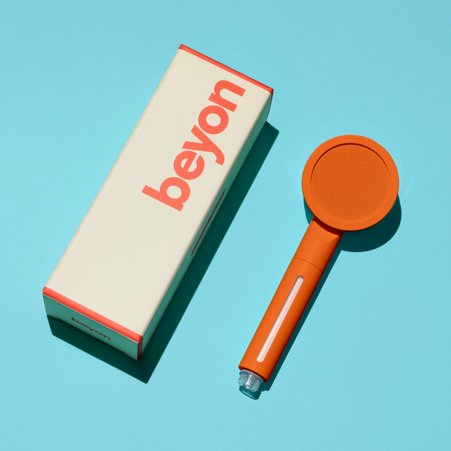 비욘 필터 샤워헤드, 1개, 오렌지