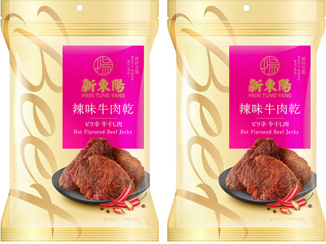 新東陽 辣味牛肉乾, 90g, 2包