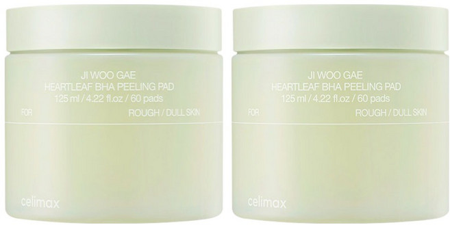 celimax BHA 魚腥草去角質淨膚棉片, 60片, 125ml, 2罐