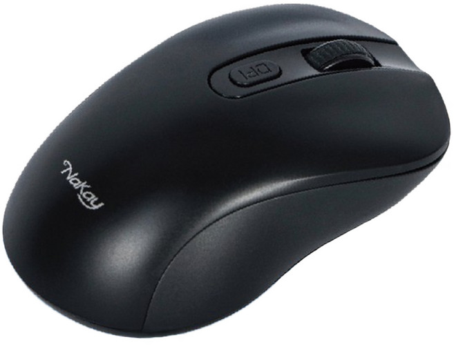 Kinyo NaKay 藍光 USB 靜音滑鼠, 黑色, M-12