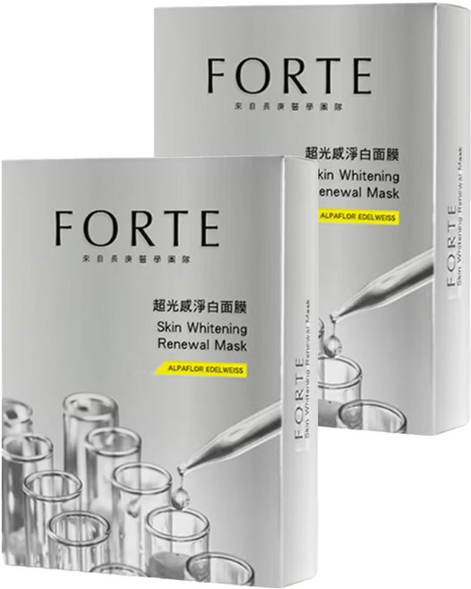 台塑生醫 FORTE 超光感淨白面膜, 5片, 2盒