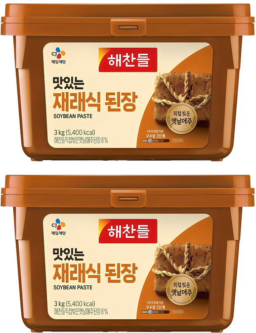 재래식 된장, 3kg, 2개