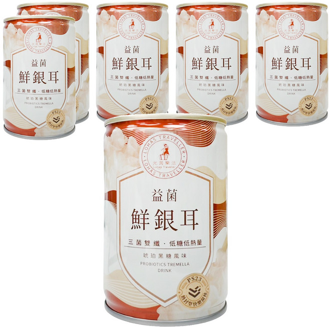 Lohas Traveller 光茵樂活 益菌鮮銀耳6入禮盒, 280g, 6罐