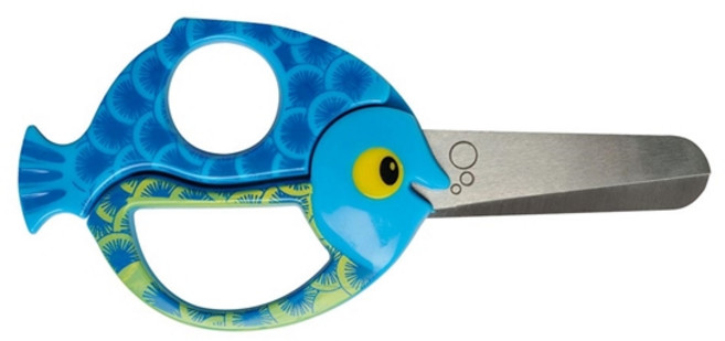 피스카스 어린이 안전가위 애니멀, 물고기, 1개