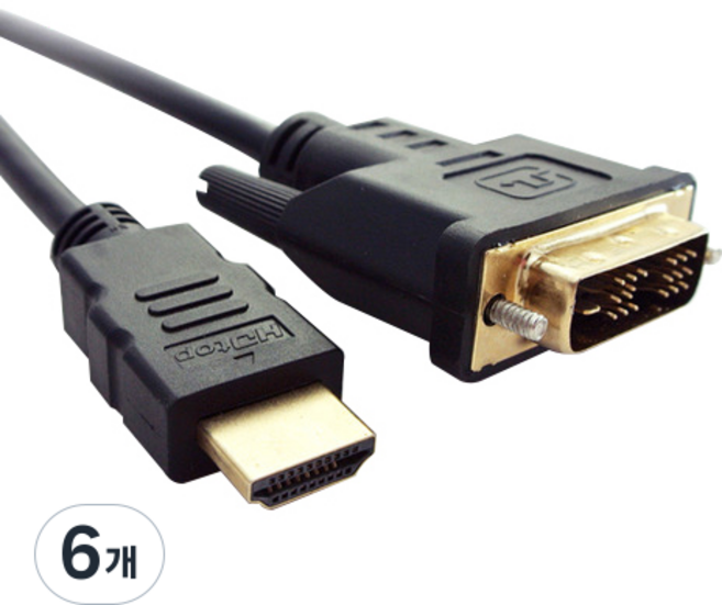 HDtop HDMI to DVI傳輸線, 6個, 5m