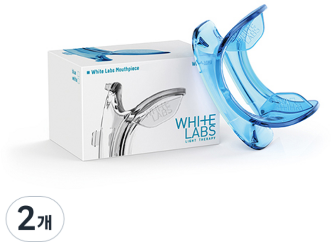 화이트랩스 치아미백기 마우스피스 블루, 26g, 2개